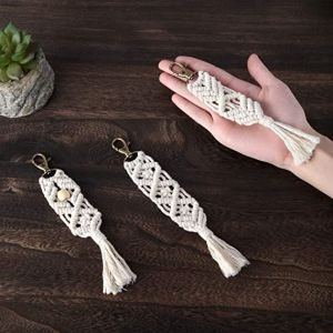 Mini Macrame Keychain