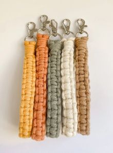 Multicolor Macrame Keychain