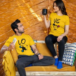 couples printed tshirt