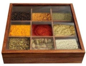 Wooden Spice Box