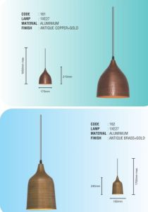 Antique Copper Gold Hanging Light