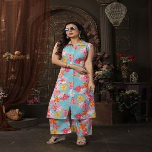 Floral Print Palazzo Suit