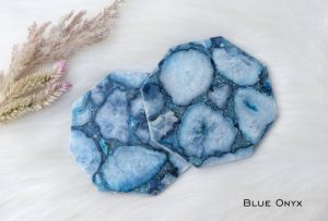 blue onyx coaster