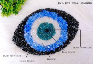 Natural Stone Evil Eye Wall Hanging