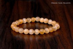 Orange Selenite Crystal Bracelet