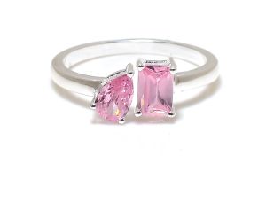 Morganite Gemstone Toi Et Moi Ring