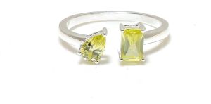 Peridot Gemstone Toi Et Moi Ring