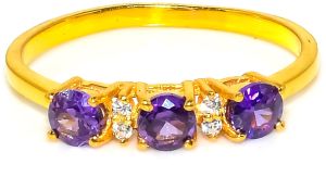 Sterling Silver Amethyst Gemstone Ring