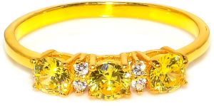 Sterling Silver Citrine Gemstone Ring