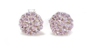 Sterling Silver Morganite Gemstone Earrings