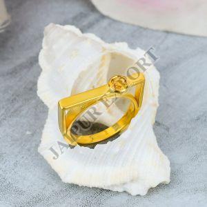 Designer Sterling Silver Citrine Gemstone Ring