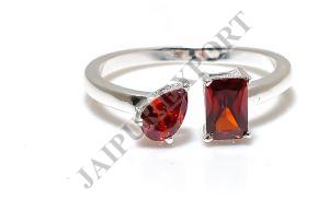 Garnet Gemstone Toi Et Moi Ring