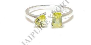 Peridot Gemstone Toi Et Moi Ring