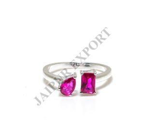 Ruby Gemstone Toi Et Moi Ring