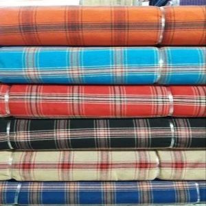 Khadi Cotton Check Fabric