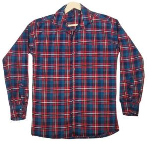 Mens Check Khadi Shirt