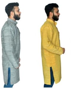 Mens Khadi Cotton Long Kurta