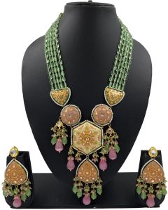 Long Meenakari Necklace Set