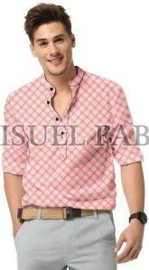 Mens Fancy Full Sleeves Kurta Shirt