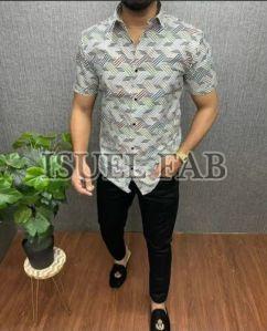 Mens Fancy Party Wear Half Sleeve Shirt