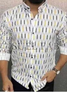 Mens Fancy Printed Cotton Shirt