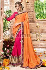 Ladies Bordered Georgette Saree