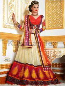 Ladies Chiffon Bridal Lehenga Sarees