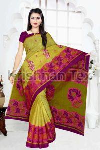 Ladies Crepe Silk Embroidered Sarees