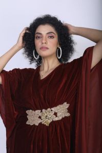 Velvet designer kaftan