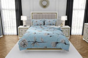 10008 Moon Breeze Pure Cotton Bedsheet with 2 Pillow Cover