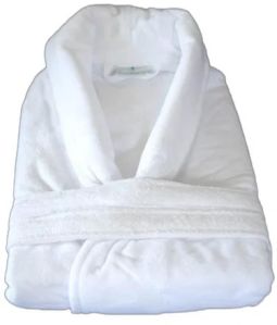 White Cotton Bathrobe