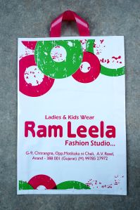 Printed Plastic Loop Handle Poly Bag