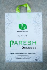 Printed Plastic Loop Handle Poly Bag