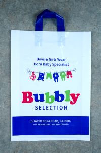 Printed Plastic Loop Handle Poly Bag