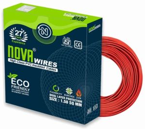 1.5 Sq Mm Nova Wires Red High Class PVC Insulated Cables