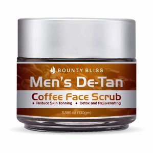 Bounty Bliss Mens De-Tan Coffee Face Scrub