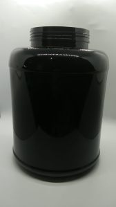 3 Kg Black PET Protein Jars