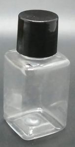 30 ml Square Black Cap PET Bottles