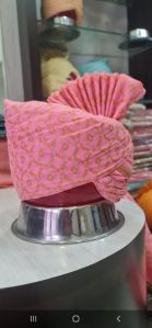 Designer Printed Pink Turban