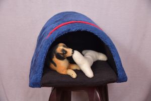 Small Fabric Puppy House
