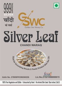 Non Toxic &AMP; Tasteless Silver Leaves