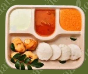 4 Compartment Bagasse Tray