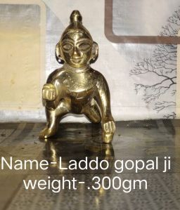 Brass Laddu Gopal Statue