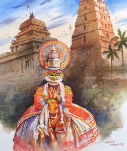Indian Culture Canvas Wall Painting