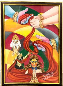 Mahabharata Canvas Wall Painting
