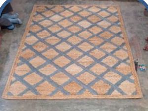 Rectangular Jute Floor Rug