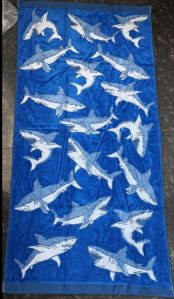 jacquard shedding velvet beach towel