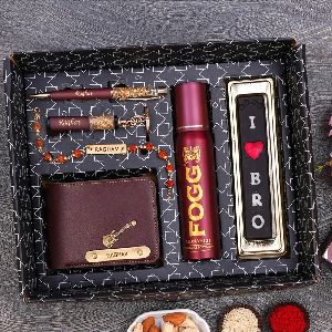 Deluxe Customized Rakhi Combo Gift Set