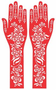 Reusable Henna stencil