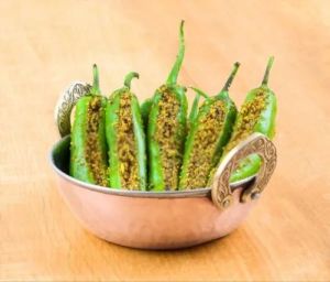 Stuffed Green Chilli Pickle